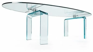 Reflex Овальный обеденный стол из стекла Policleto