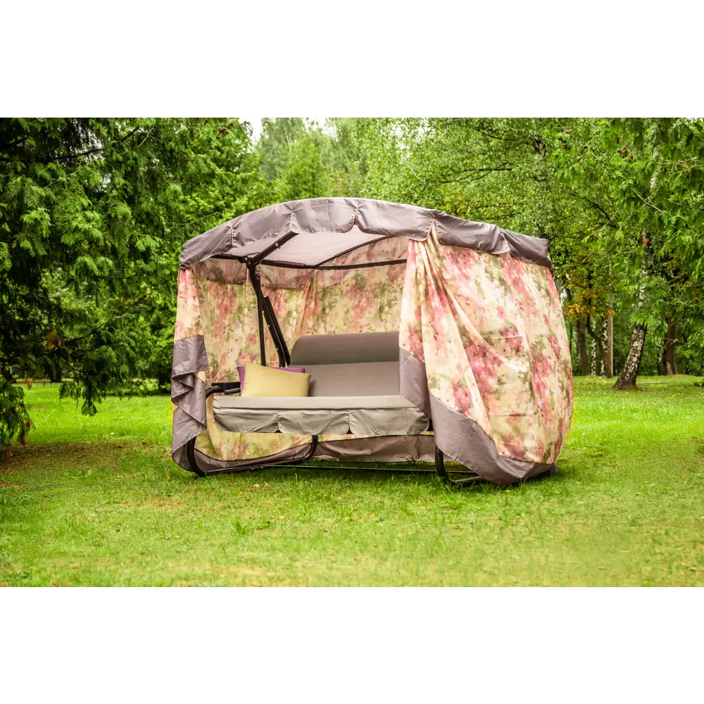 Качели садовые Элиз 3-х местные (до 280 кг) серый/ сиреневый Santreyd 1159 STLM-2062310 - Вид №4