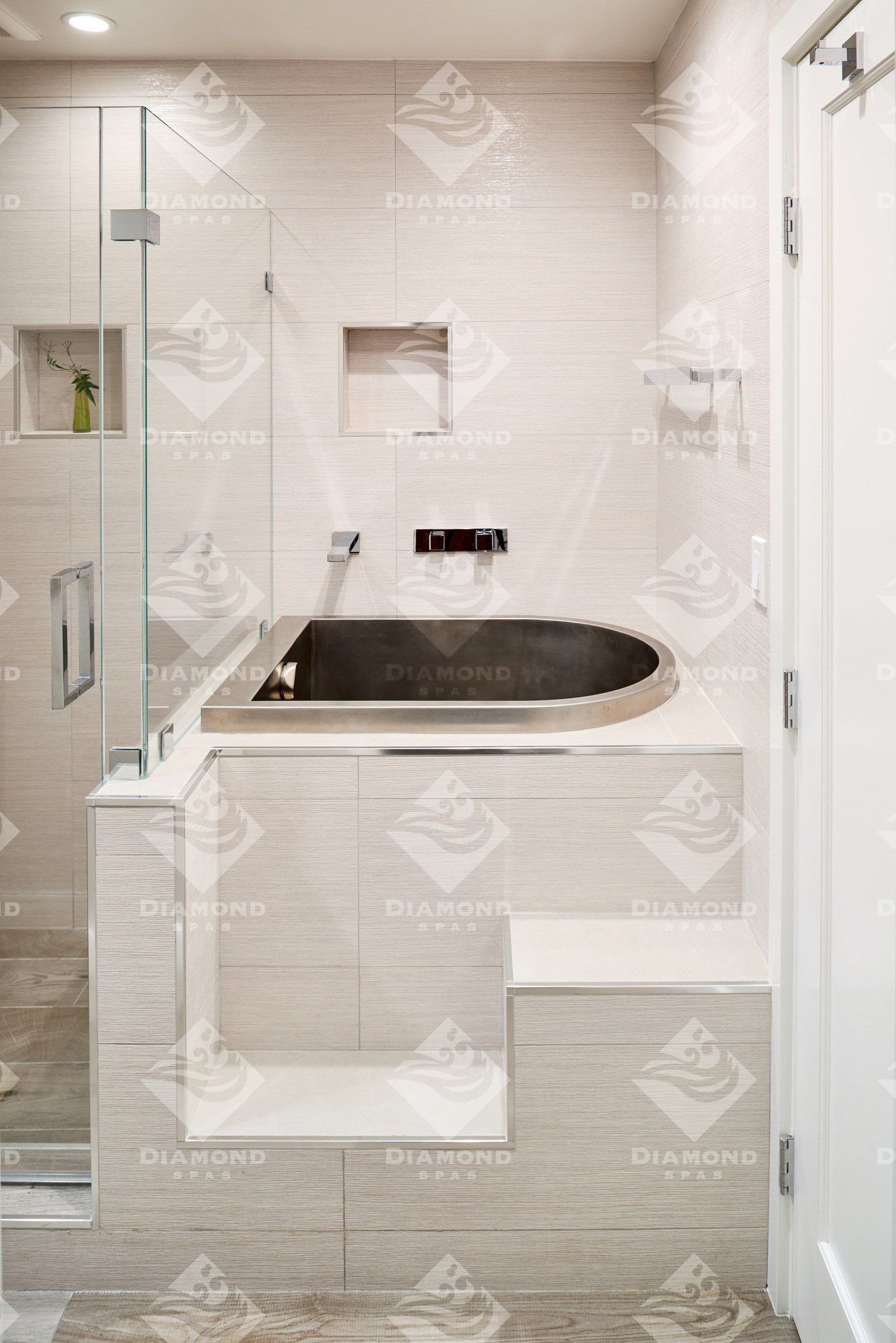 Ванна с сиденьем из нержавеющей стали Diamond Spas JAPANESE ARCH-00096856 - Вид №1