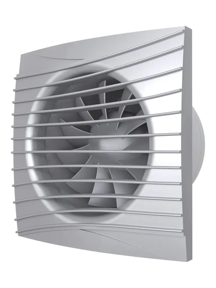 90347471 Вентилятор вытяжной Diciti Silent 5C gray metal D125 мм 30 дБ 180 м³/ч обратный клапан цвет серый металлик STLM-0194963