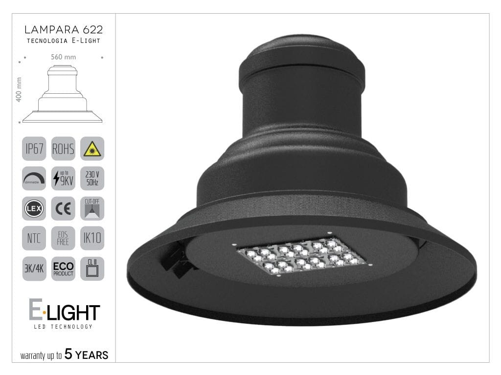 Литая алюминиевая головка фонаря EUROCOMITALIA REGINA ARCH-00123339 - Вид №2