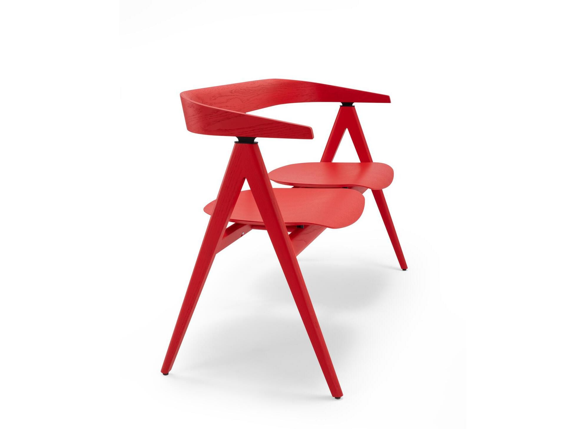 Скамейка из лакированного дуба со спинкой Gazzda Ava ARCH-00028616 - Вид №1