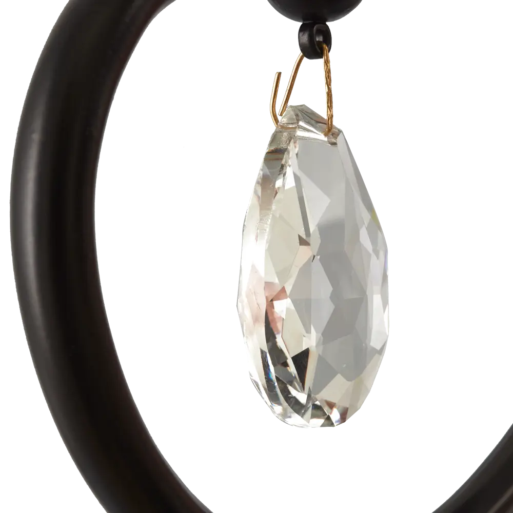 Настенный светильник Черный жемчуг 1xE14x40 Вт цвет черный, хрусталь СВЕТПРОМЪ STLM-2069133 - Вид №3