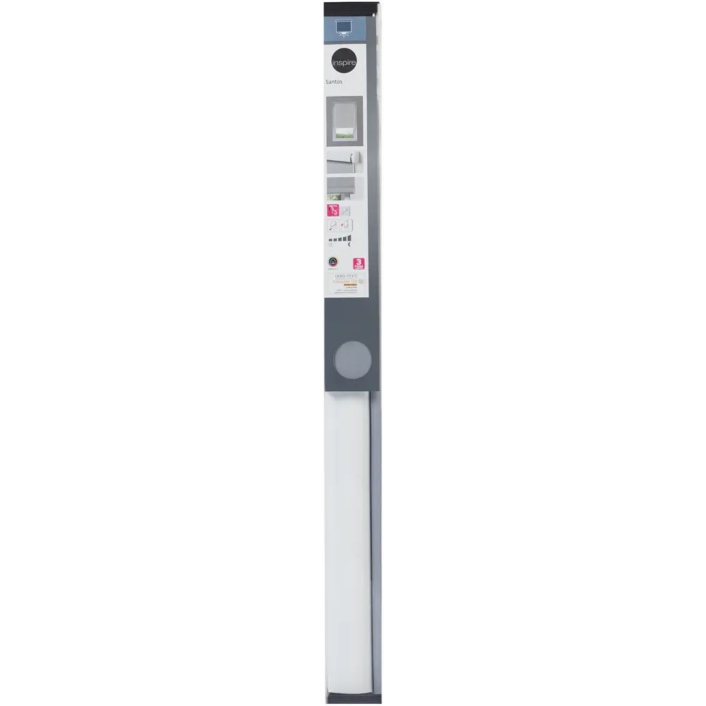 Штора рулонная блэкаут Inspire Santos 60x160 см серая Granit 3 STLM-2001227 - Вид №5