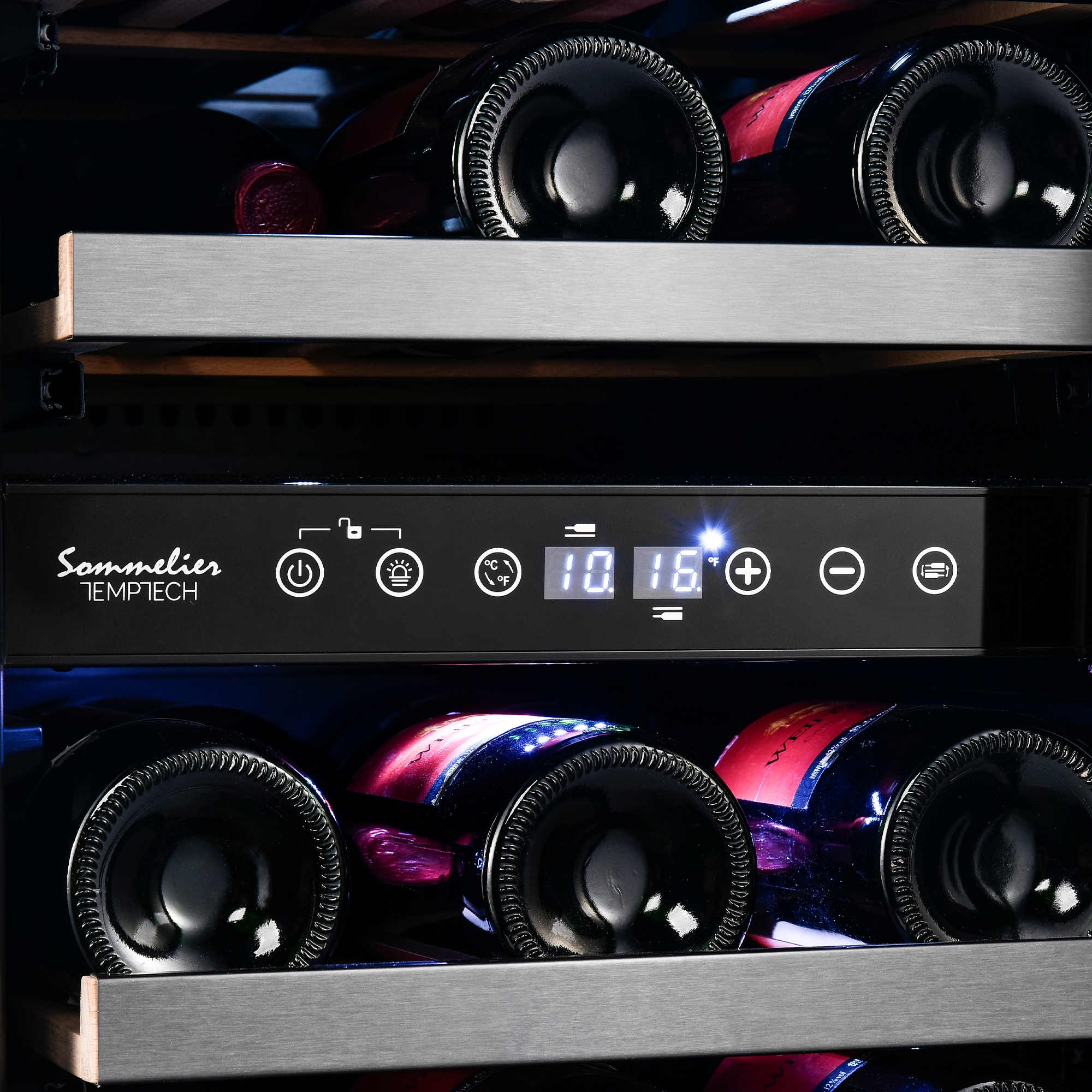 5360098 Винный шкаф Temptech SOMQ38DRB черный STDN-0005042 - Вид №4