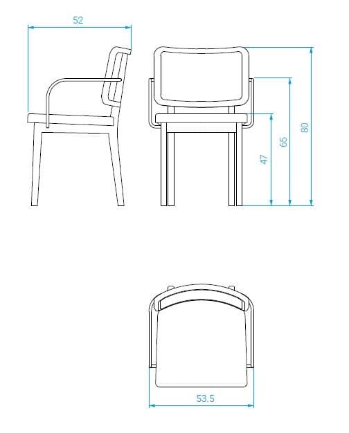 Мягкий стул с подлокотниками RED EDITION плетеная ARCH-00094601 - Вид №5
