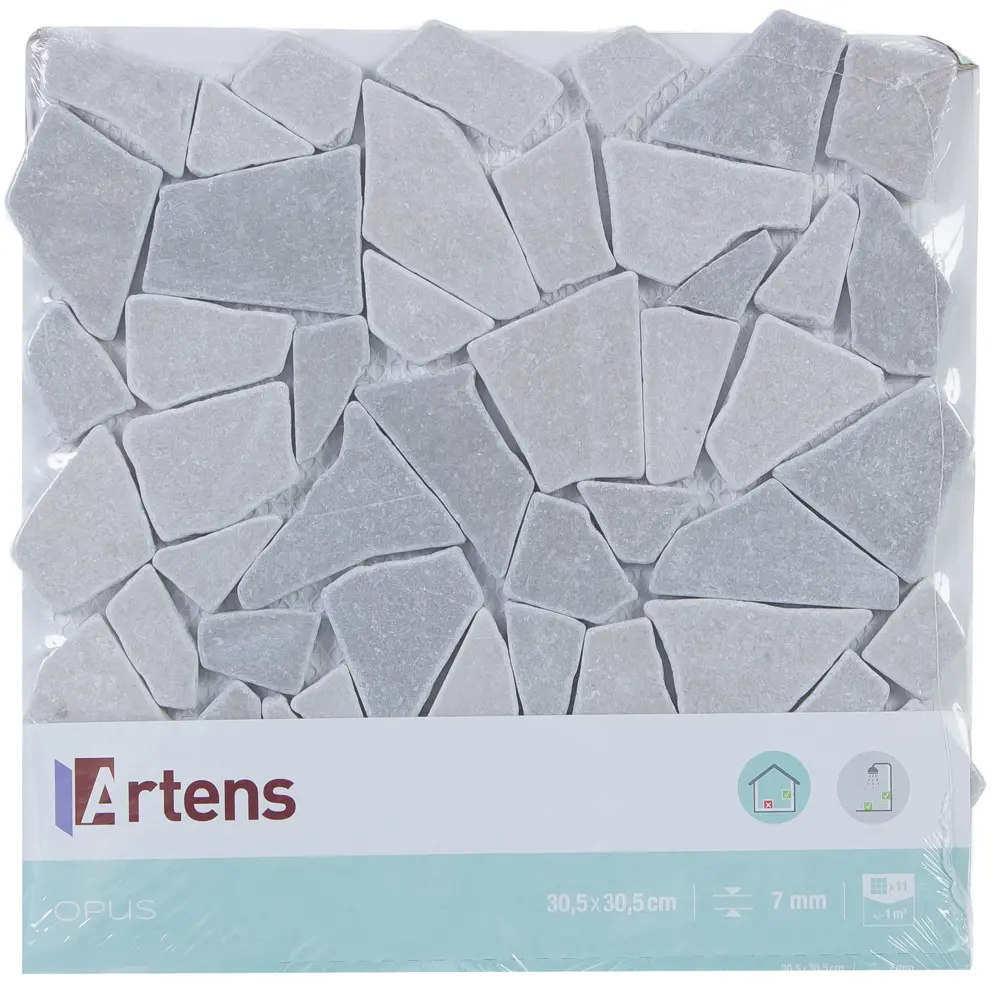 Мозаика мраморная Artens Opux 30.5x30.5 см цвет серый STLM-2023884 - Вид №8