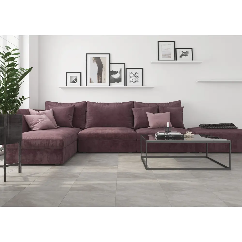 Глазурованный керамогранит Artens Canyon 42x42 см 1.58 м² матовый цвет серый STLM-2164725 - Вид №4