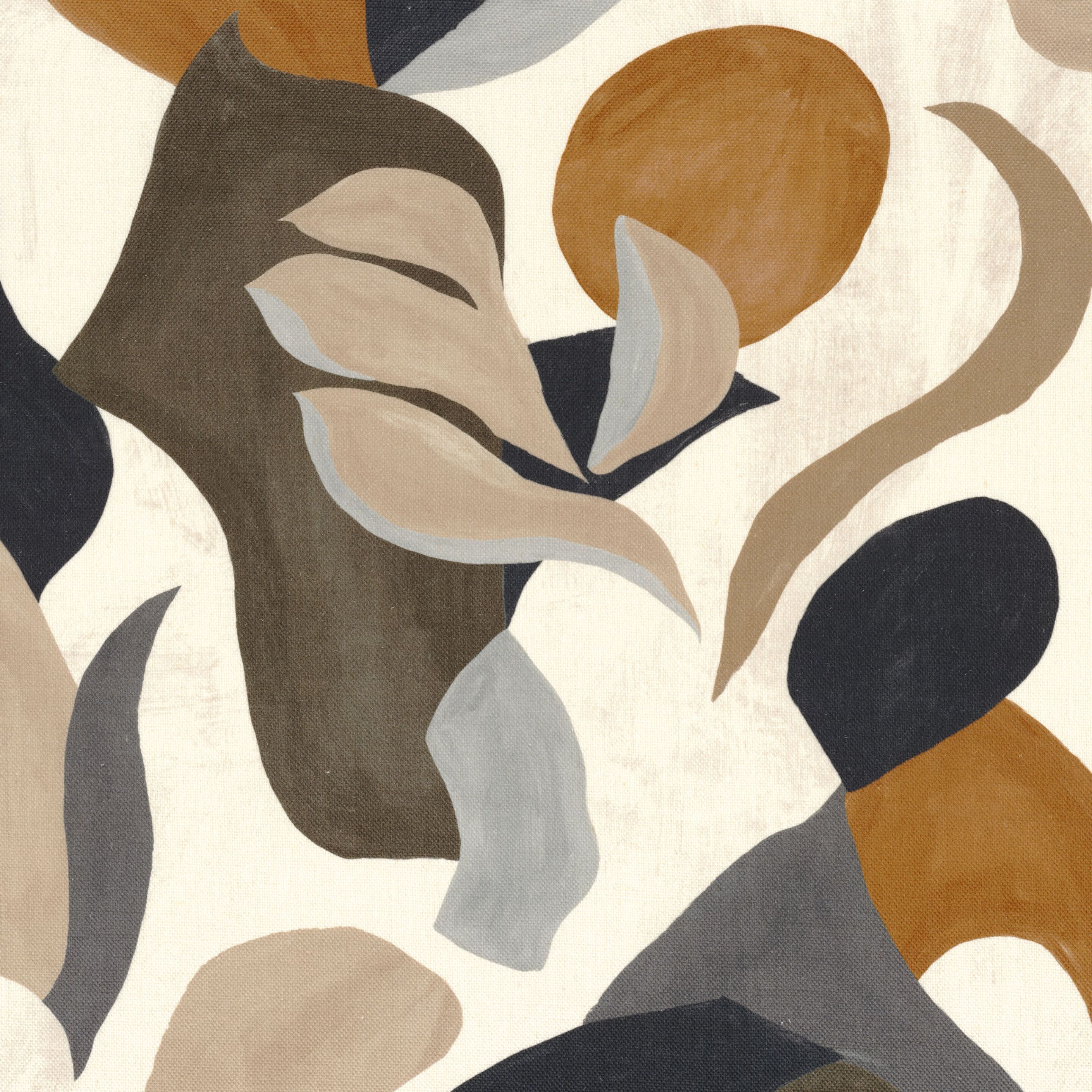 Льняная ткань с графическим рисунком Casamance Air de fête ARCH-00060643 - Вид №2