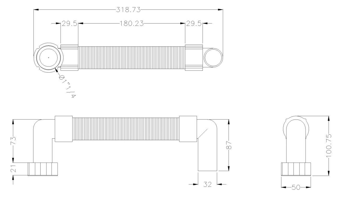Сифон для умывальника Ponte Giulio стандарт ARCH-00084063 - Вид №2