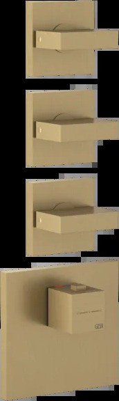 Смеситель для душа 43216 726 Gessi Inverso ТЕПЛАЯ БРОНЗА BR. PVD