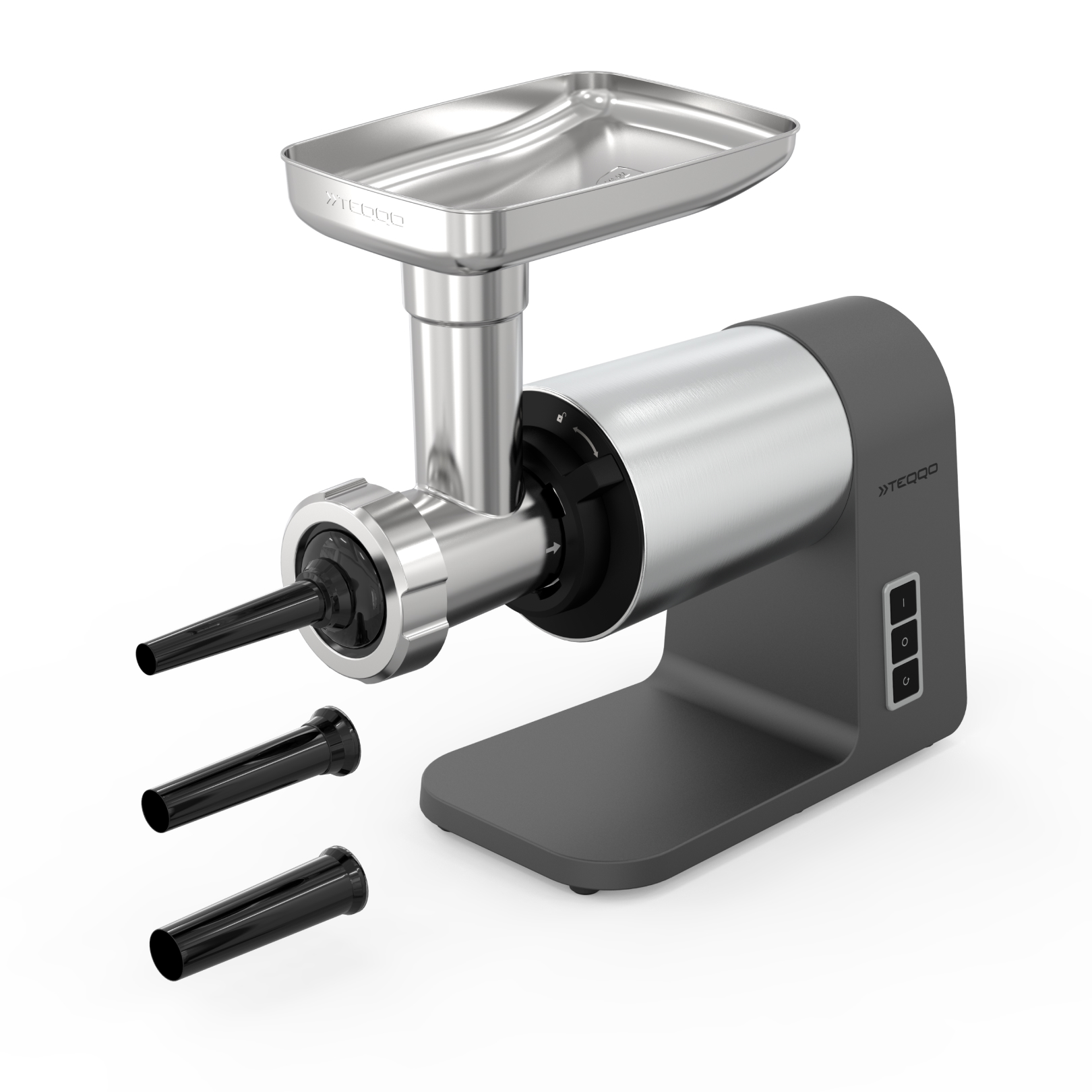 9176133 Мясорубка электрическая TEQQO Grindmaster Steel Plus серый STDN-0077910 - Вид №5