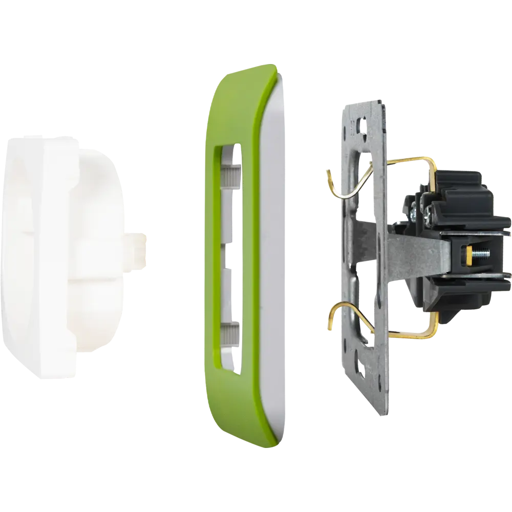 Рамка для розеток и выключателей Lexman Cosy 3 поста, цвет зеленый STLM-2080498 - Вид №3