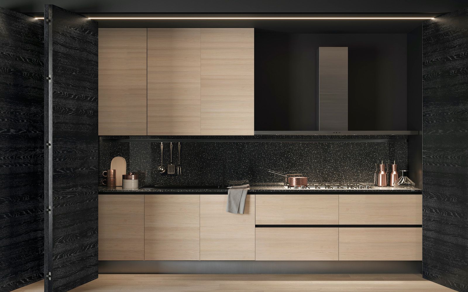 Выдвижная кухня на заказ GAROFOLI Custom Kitchens ARCH-00008748 - Вид №1