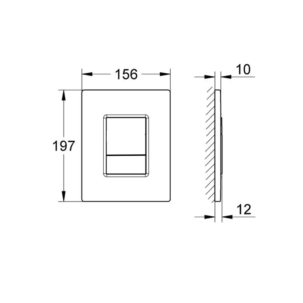 Комплект инсталляции Aquatek Pneumo N 49 с безободковым унитазом Aquatek Европа клавиша Aquatek Pnn-0000005 чёрная Pneumo N49 STLM-2008593 - Вид №8