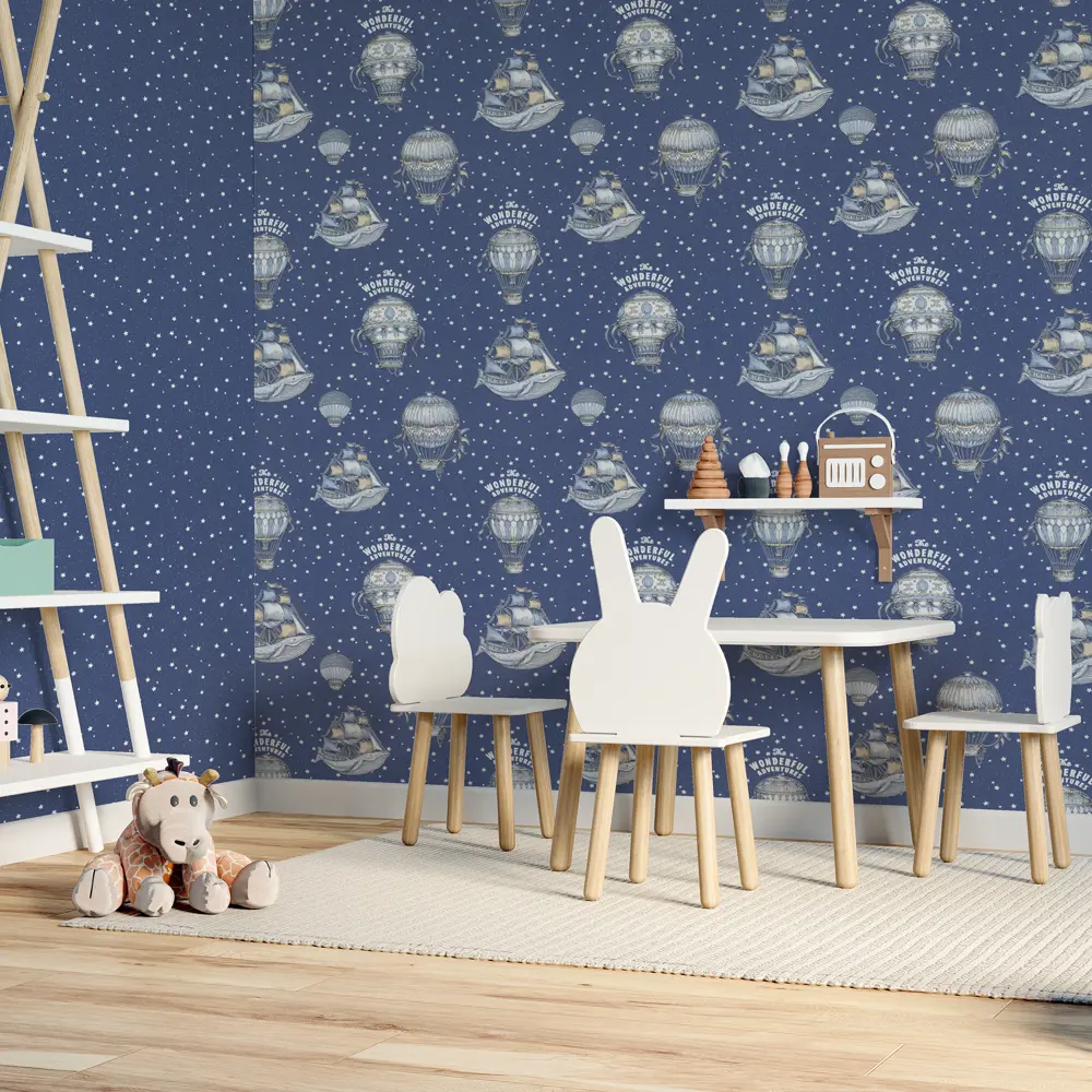 Обои флизелиновые Home Color Wonderful синие 1.06 м HC71536-56 светящиеся в темноте STLM-2208851 - Вид №6