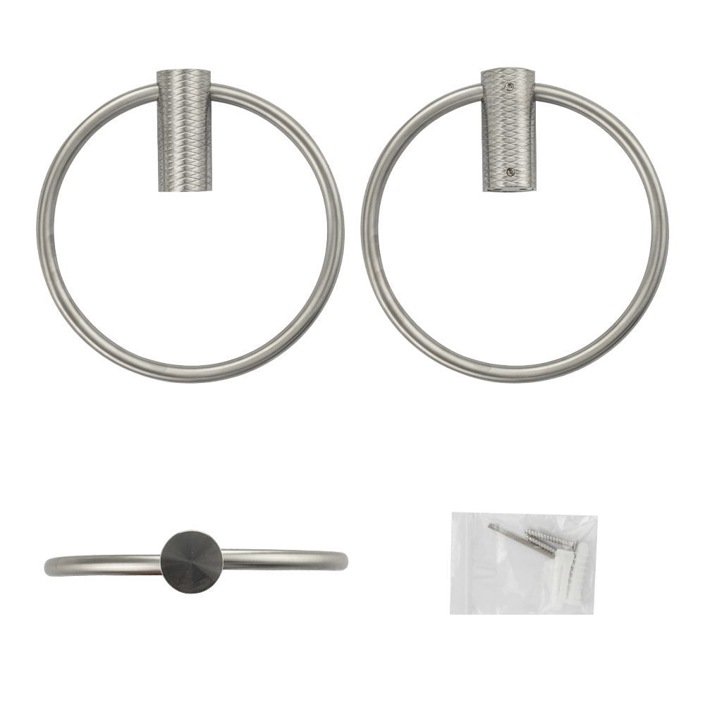 GFmark - Держатель для полотенца, кольцо, из нержавеющей стали с резным креплением, код: 81147  - Вид №4