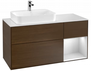 Villeroy&Boch Тумба под раковину Прямоугольная версия F401MTGN Finion Walnut Veneer