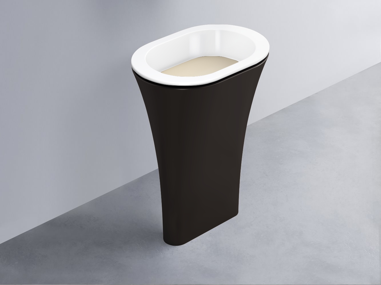 AMLA65-BL+AMPILO-LN+AMCOLO-LV Раковина Amedeo Ovale отдельностоящая cielo Enjoy + Amedeo Ceramica Cielo