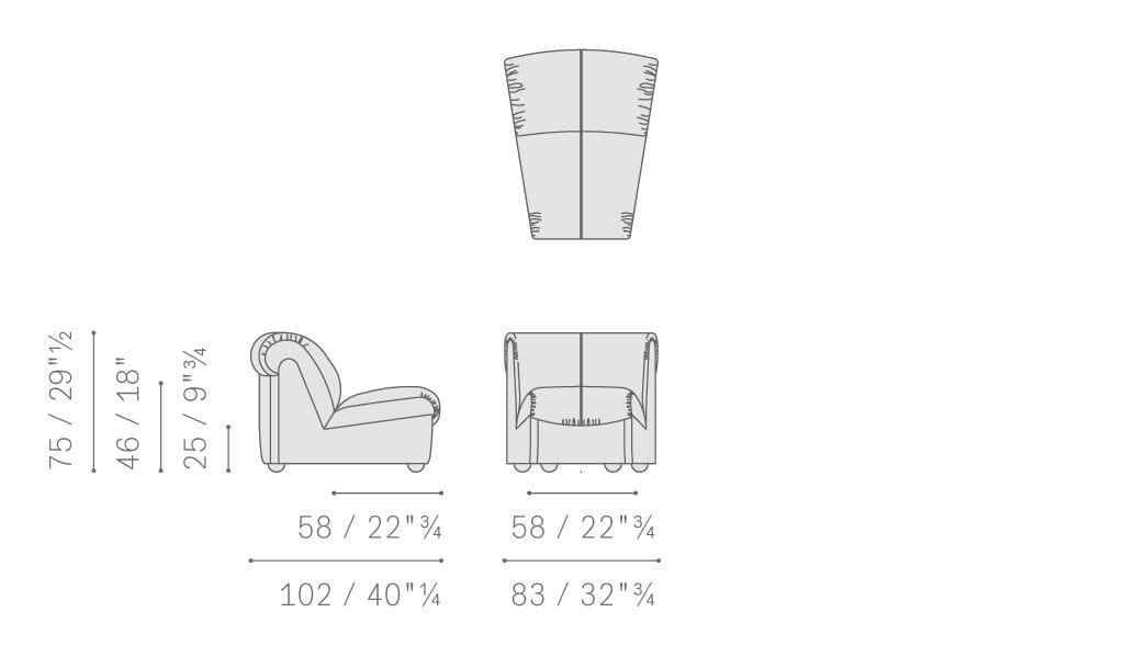 Кожаный модульный диван Poltrona Frau коллекция - диваны и кресла ARCH-00027966 - Вид №11