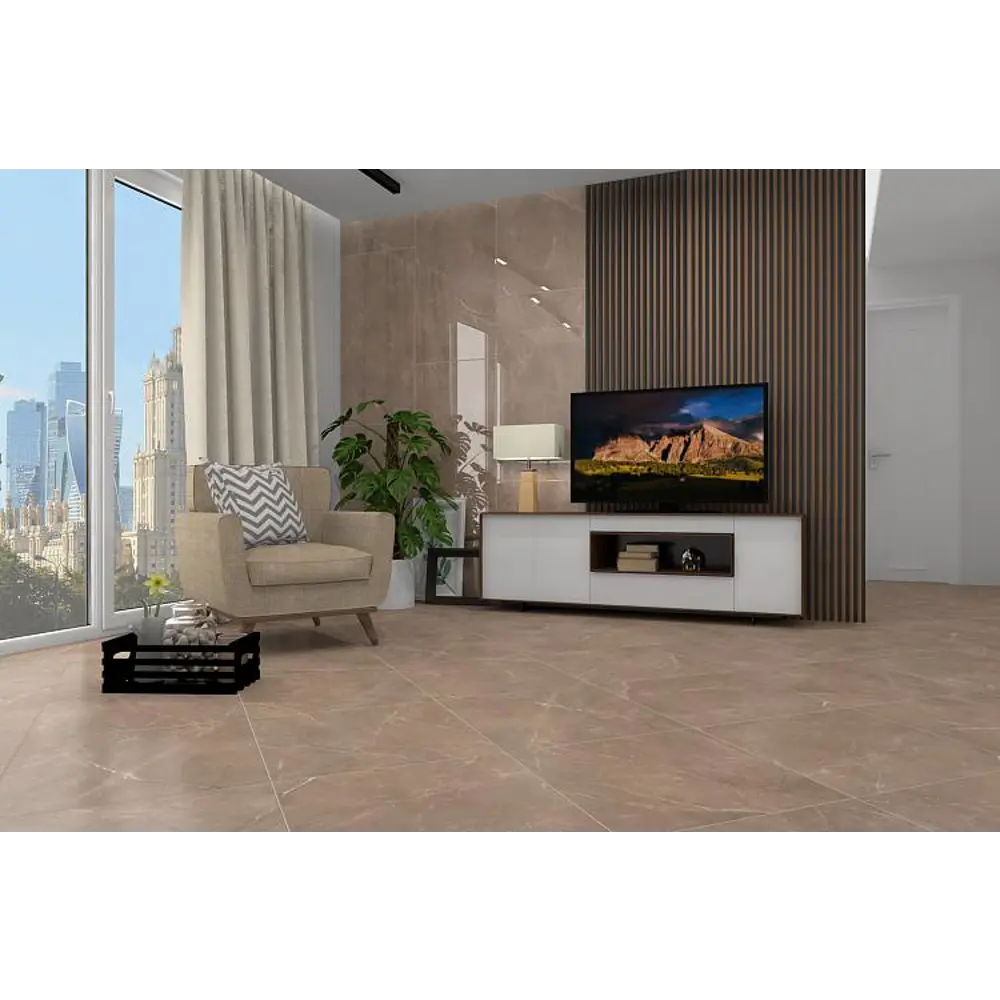 Керамогранит Vitrum Choco 60x120 см 1.44 м² цвет бежевый Santreyd STLM-2151202 - Вид №2