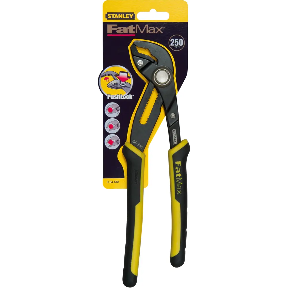 Клещи переставные Stanley 84-648 захват до 62 мм длина 250 мм STLM-2079449 - Вид №1