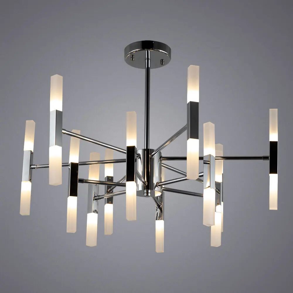 Люстра потолочная Ramona, 24 лампы, 10 м², цвет серебристый Arte Lamp STLM-2114066