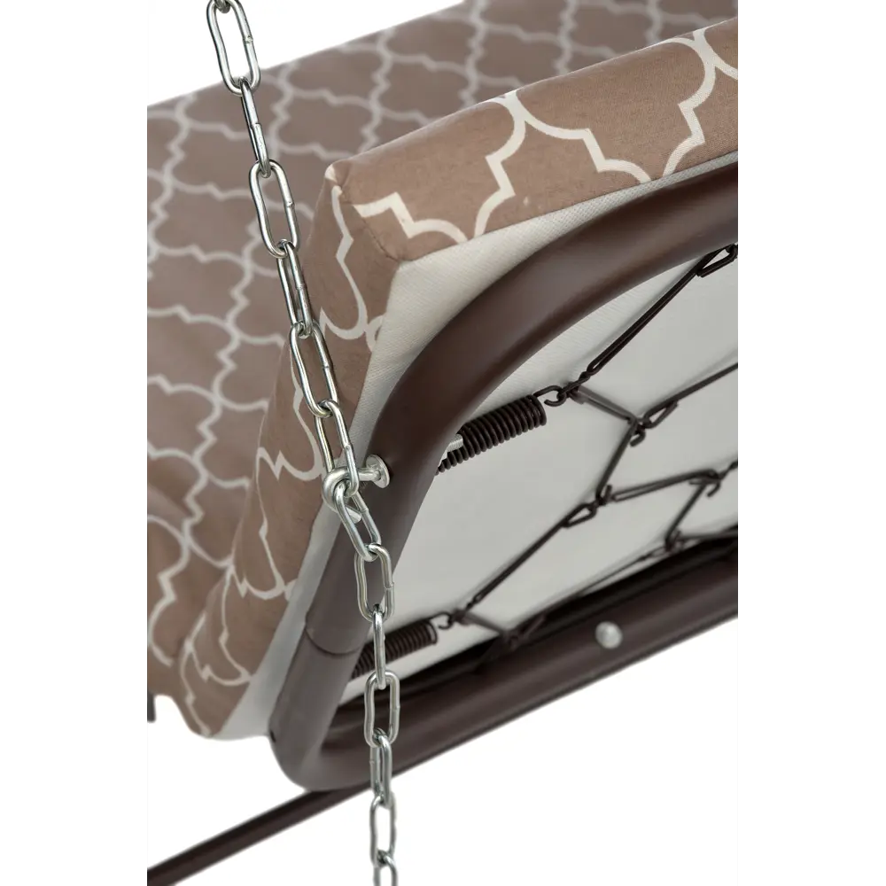 Качели садовые Naterial Порто 3-х местные до 210 кг коричневый/бежевый STLM-2007126 - Вид №5