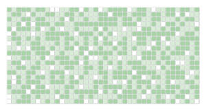 92712645 Комплект панелей ПВХ Мозаика зеленая 955х480мм 0.46м² 4шт STLM-0538402 GRACE