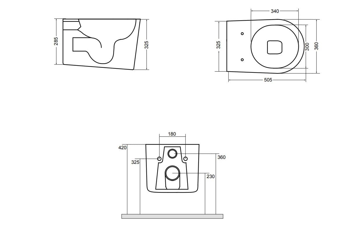 Керамический подвесной туалет Axa DP ARCH-00035695 - Вид №7