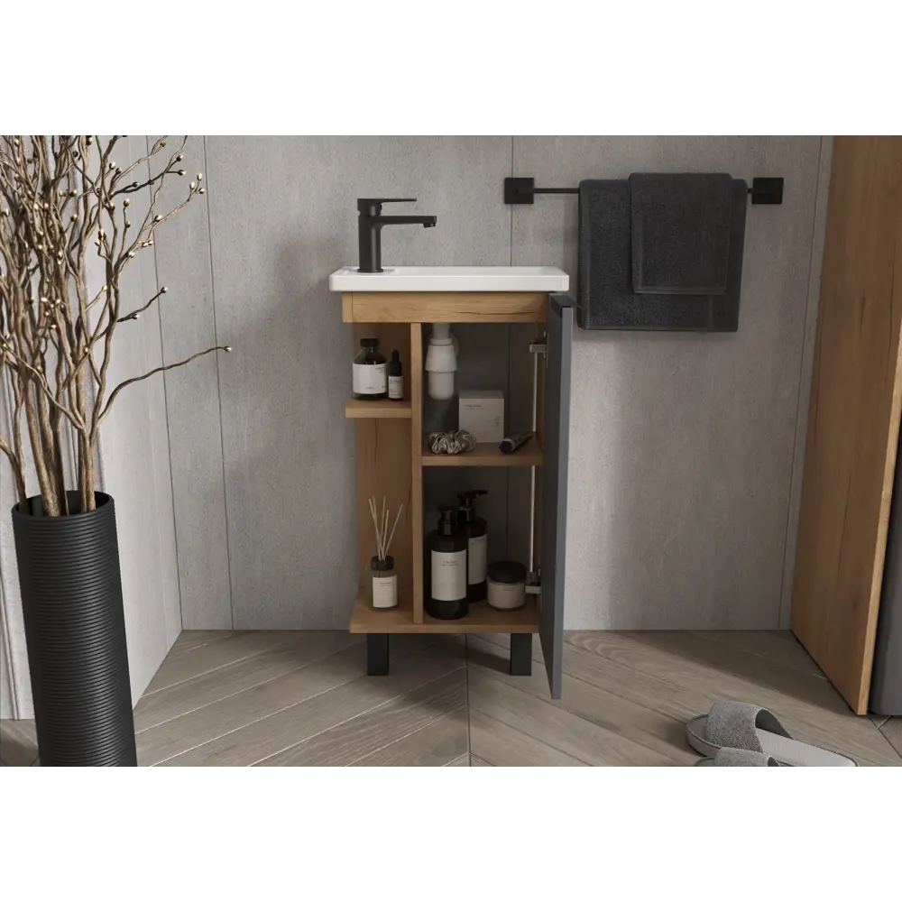 Тумба KONSENSA «СОХО» для раковины с интеллектуальной системой хранения 89381831 STLM-1538708 - Вид №10