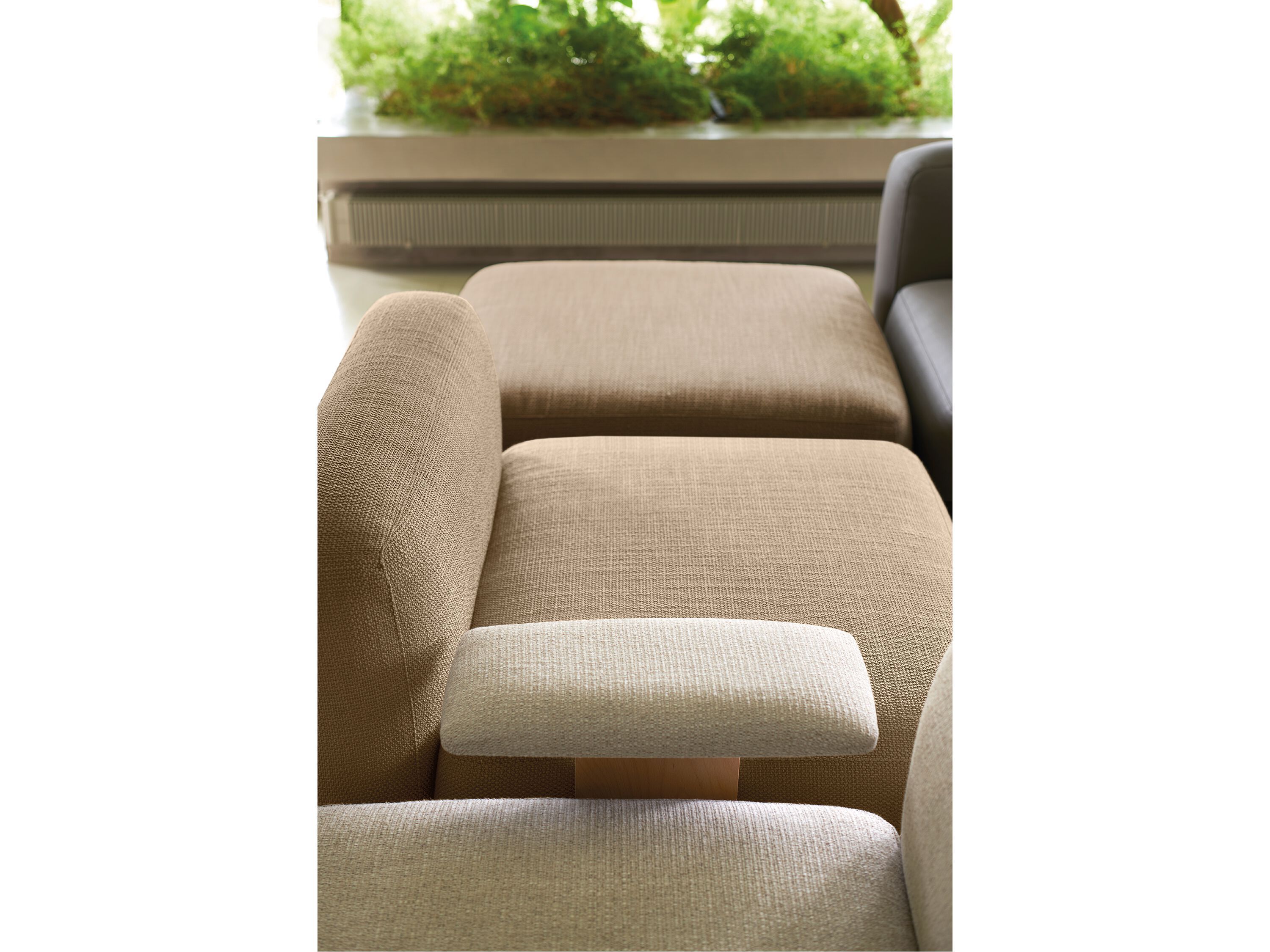 Квадратный пуф из ткани Quinti Sedute One Hundred ARCH-00121377 - Вид №2