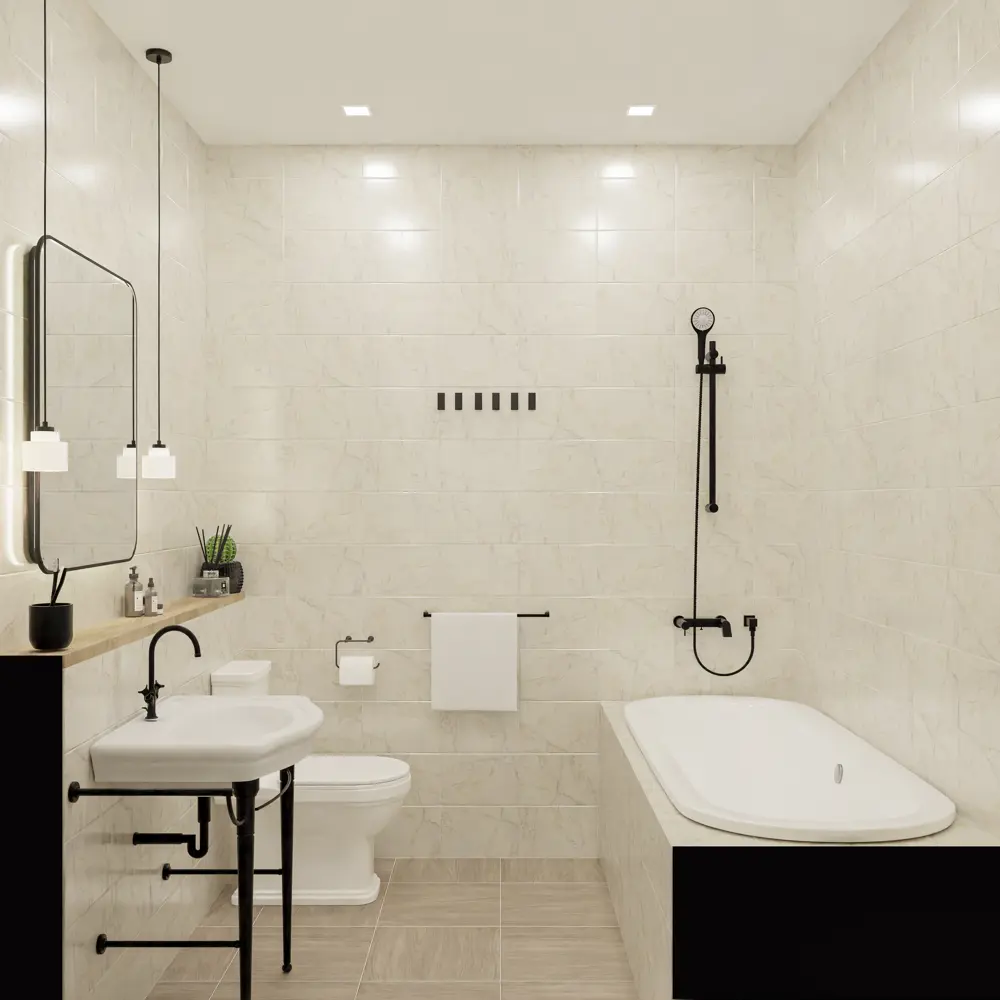 Шахтинская Плитка Мона - керамическая плитка бежевая глянцевая 20х30 см 85539218 STLM-0063683