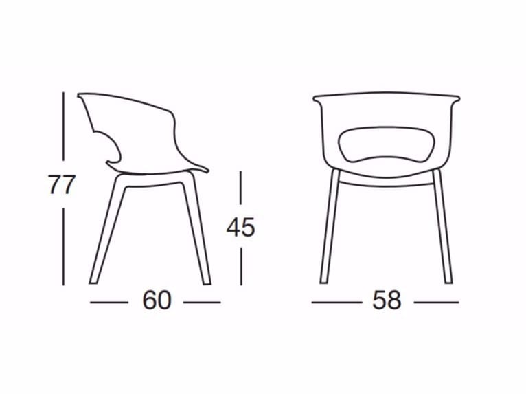 Стул из поликарбоната S-CAB Miss B ARCH-00146294 - Вид №5