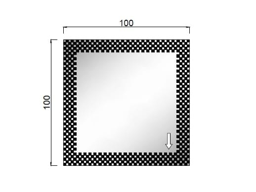 Настенное зеркало ARTELINEA SCACCOMATTO ARCH-00121845 - Вид №4