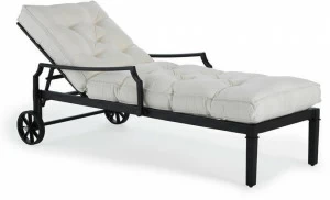 Oxley's Furniture Откидной алюминиевый садовый кушетка с подлокотниками Sienna Sil