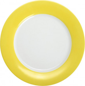 576400A70412C Пронто колоре бранч плоская пластина 23 см лимонно-желтый Kahla-porzellan