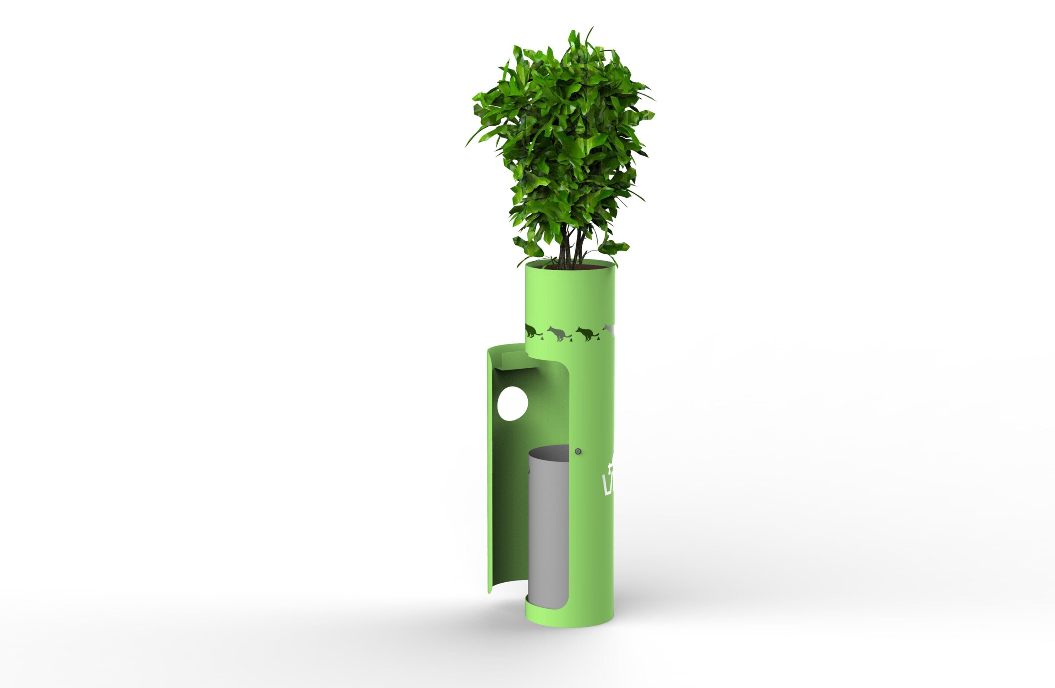 Стойка для мусора из листового металла для собак на открытом воздухе CITYSì ARCH-00047144 - Вид №1