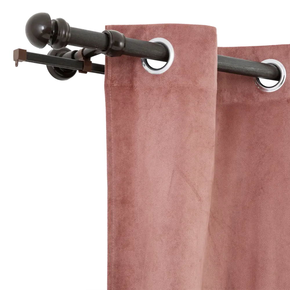 Карниз двухрядный 200 см металл/пластик цвет коричневый РУССКИЕ КАРНИЗЫ STLM-2189291 - Вид №2