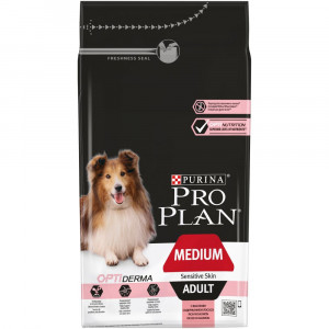 ПР0037499 Корм для собак для средних пород с чувствительной кожей, лосось, рис сух. 1,5кг Pro Plan