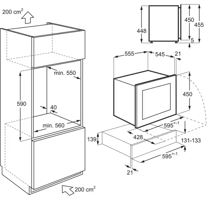 9155075 Винный шкаф AEG KWK884520M серебристый, черный STDN-0079019 - Вид №4