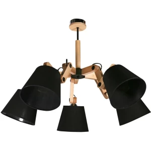 Люстра потолочная Эктор 5 ламп 23 м2 цвет черный 18637923 STLM-2011342
