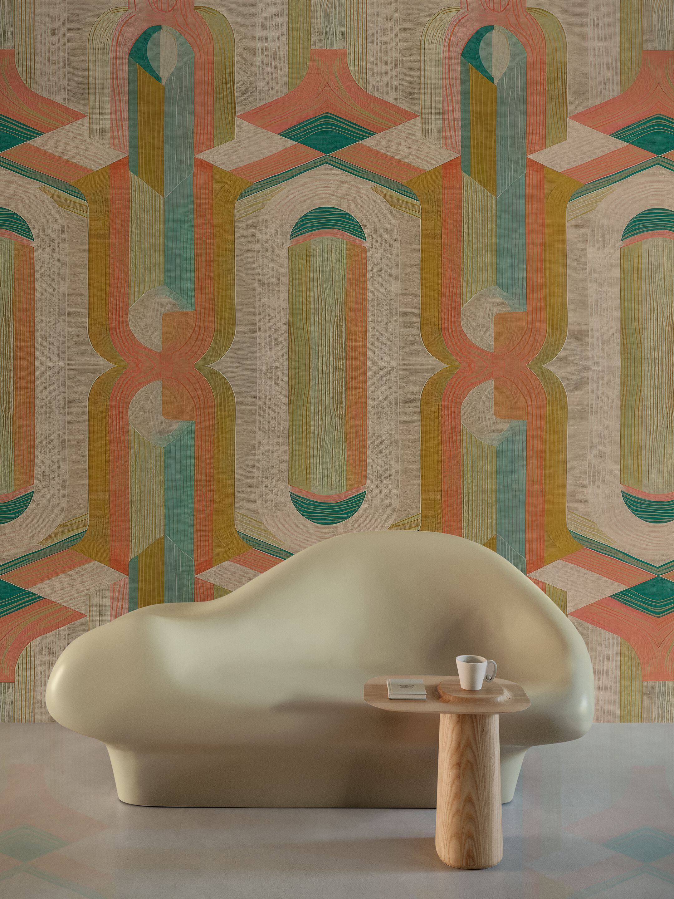 Обои из органического био-винила Wall&decò Современные обои 2025 года ARCH-00040658 - Вид №1