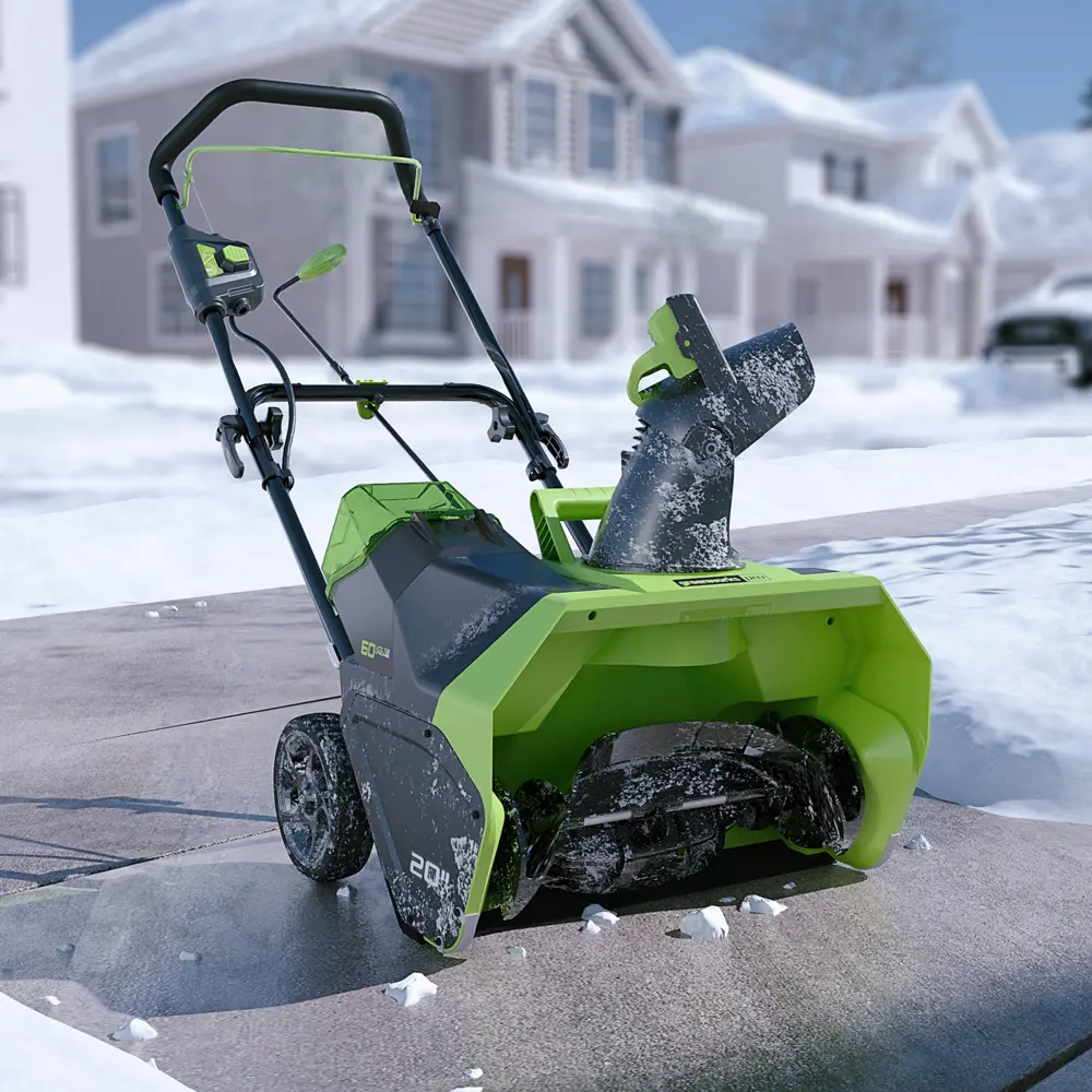 Снегоуборщик аккумуляторный GreenWorks 2602407UB 50 см 60 В АКБ и ЗУ в комплекте STLM-2202018 - Вид №1