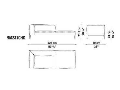 Кожаный угловой диван B&B Italia Michel ARCH-00098797 - Вид №18
