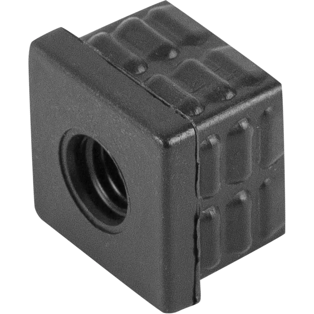 Подпятник для пластиковых ножек 25 мм резьба М10 пластик 4 предмета цвет черный LARVIJ STLM-2041384