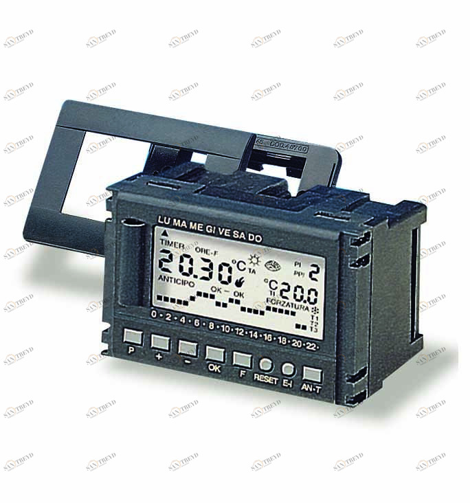 Carlo Poletti M12710A Термостат встраиваемый, снабженный переключателем лето/зима, в комплекте с арматурой для пластинок b-Ticino (серия living international),Gewiss (серия playbus и playbus yang), Vimar (серия idea и idea rondo’) 