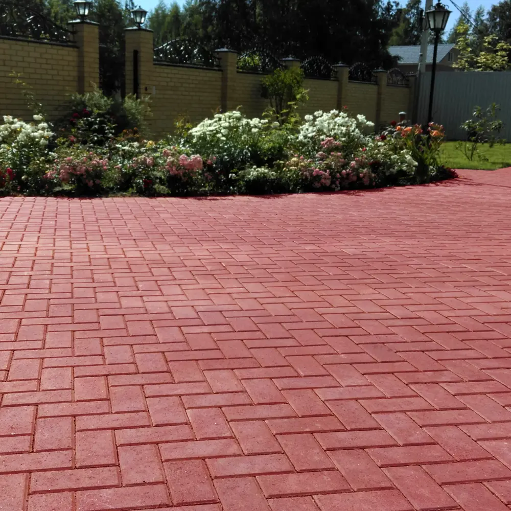 Тротуарная плитка Кирпичик 200x100x60 мм красный Santreyd STLM-2058105 - Вид №3