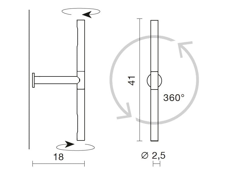Алюминиевый регулируемый светодиодный настенный светильник Martinelli Luce колибри ARCH-00067406 - Вид №5