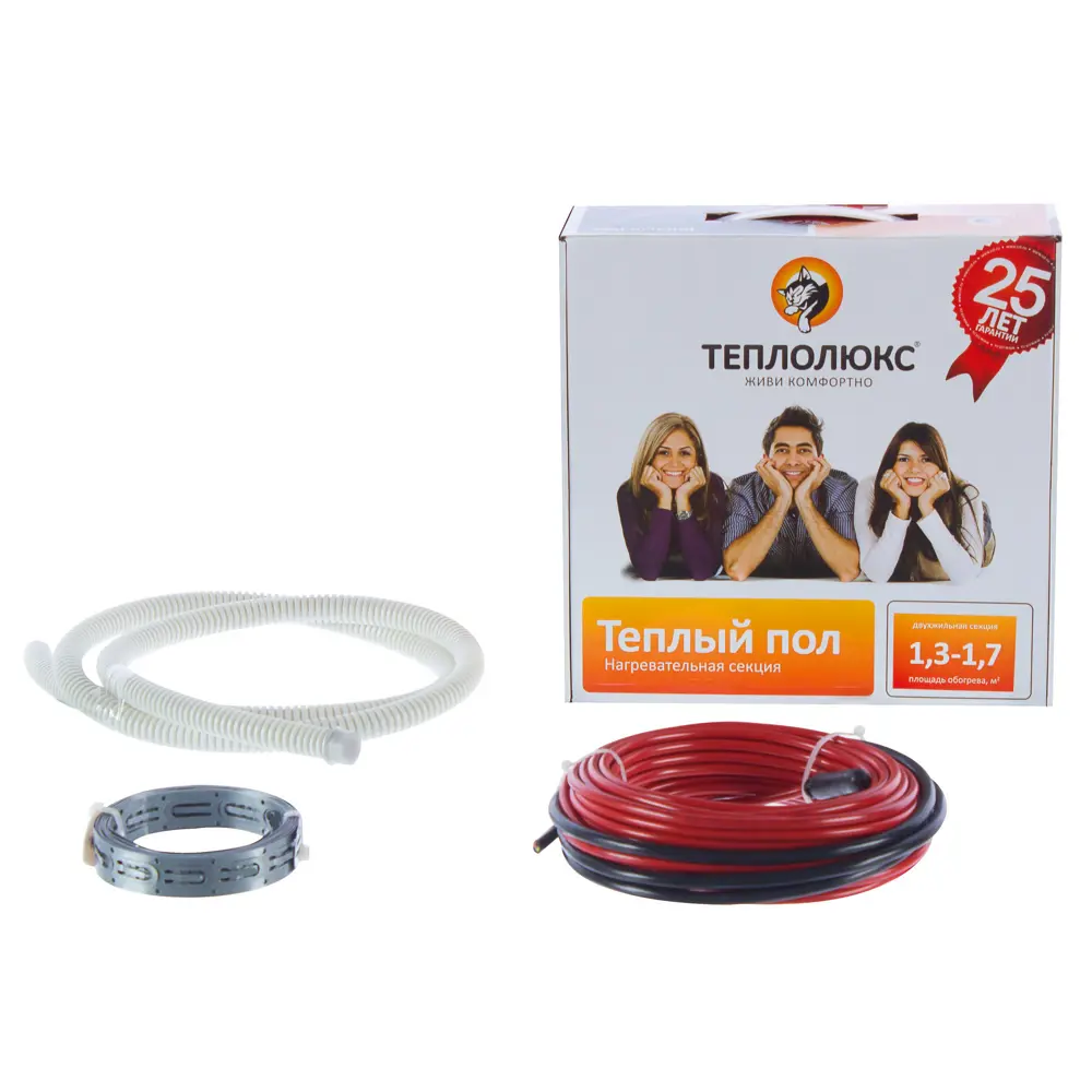 Нагревательный кабель для теплого пола Теплолюкс 13 м, 190 Вт STLM-2211431 - Вид №1